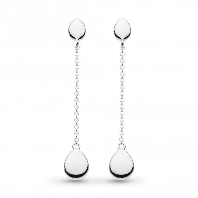 Silver Coast Pebbles Chain Drop Earrings