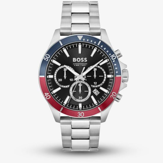 BOSS Troper Black Dial Chronograph Watch