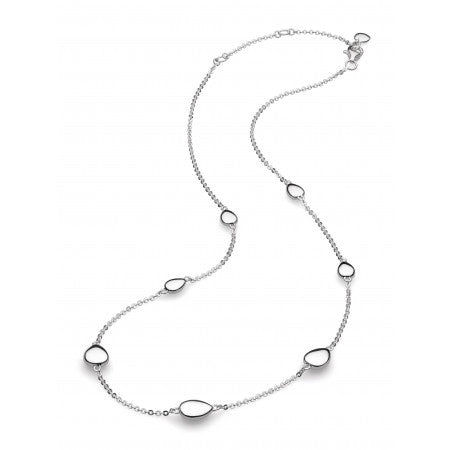 Silver Coast Tumble Station Necklace 18"