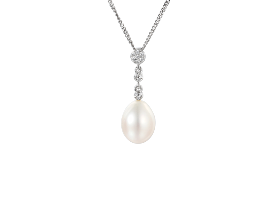 Sterling Silver Affinity Pearl Necklace