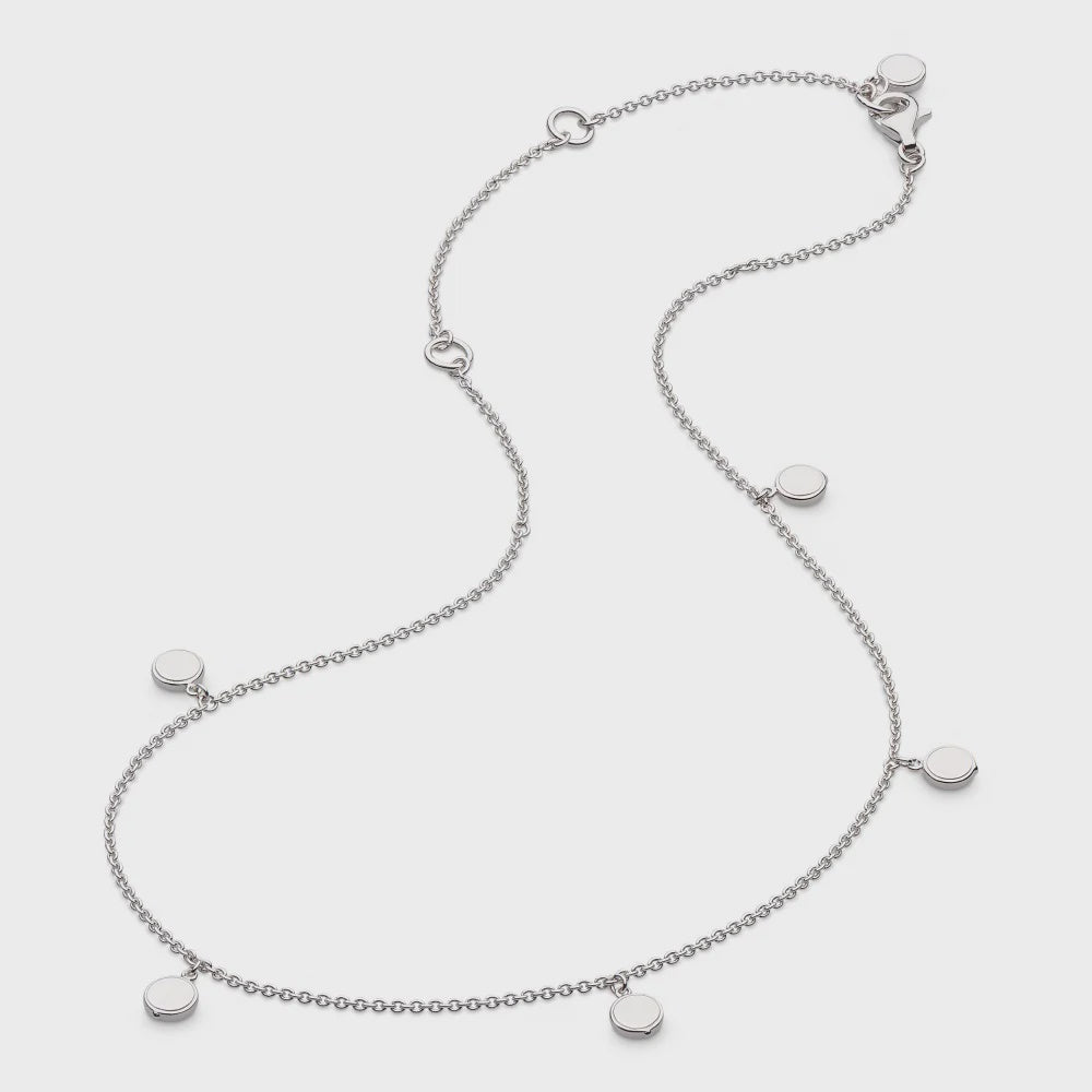 Silver Revival Eclipse Mini Disc Station Necklace