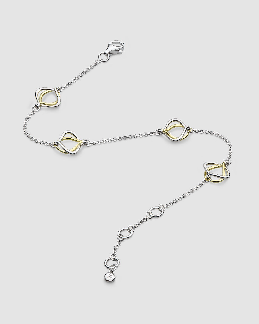 Alicia Golden Fine Station Bracelet