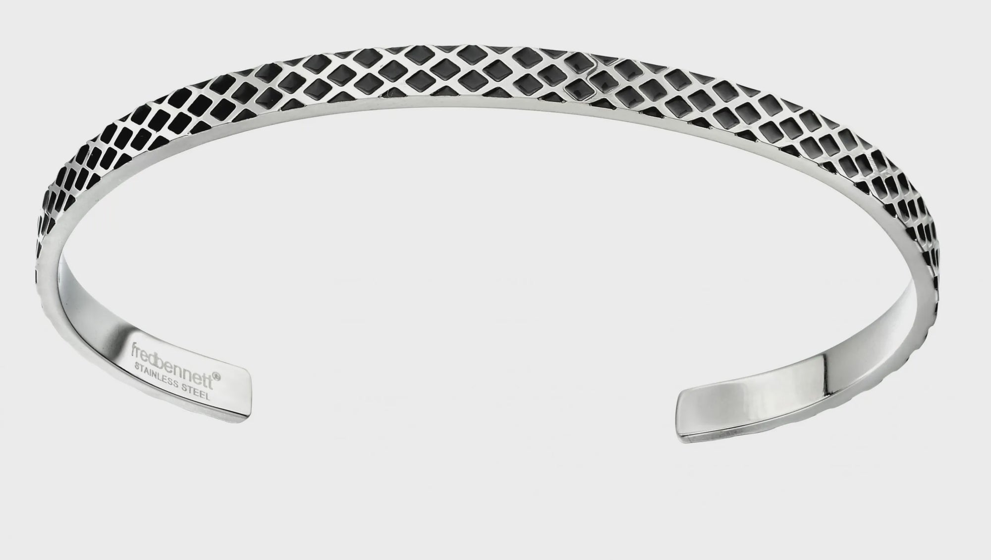 Men's Stainless Steel Embossed Stainless Steel Cuff