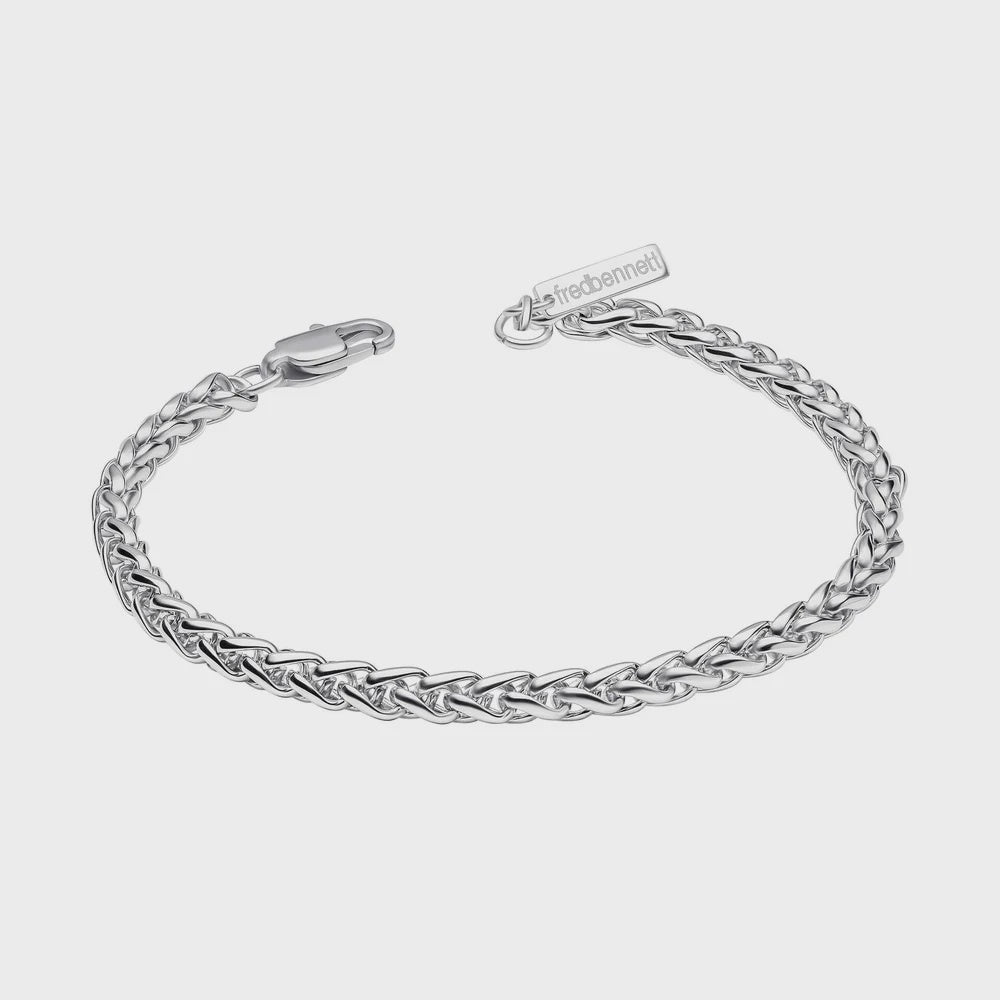 Smaller Fit Stainless Steel Wheat Chain Bracelet