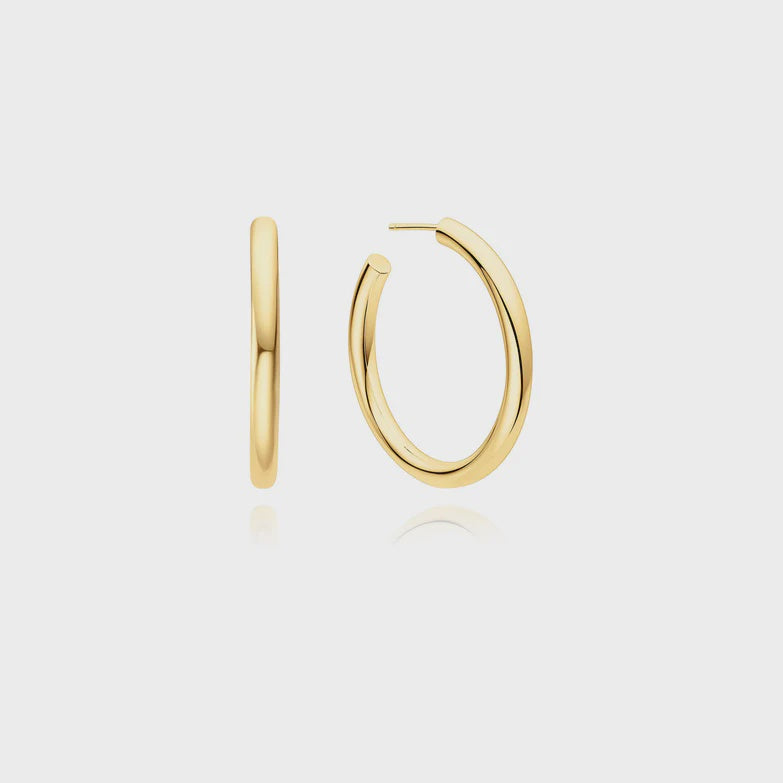 Classic Tube Large Hoop Earrings