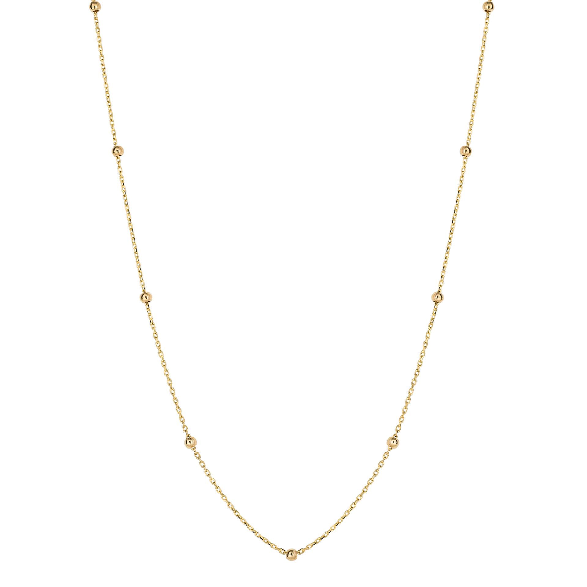 9ct Gold Ball Necklace