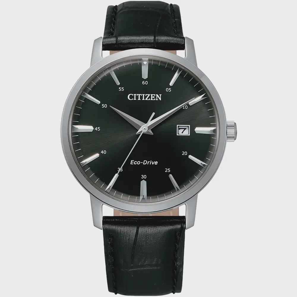Citizen Gents Eco Drive Classic Black Leather Watch