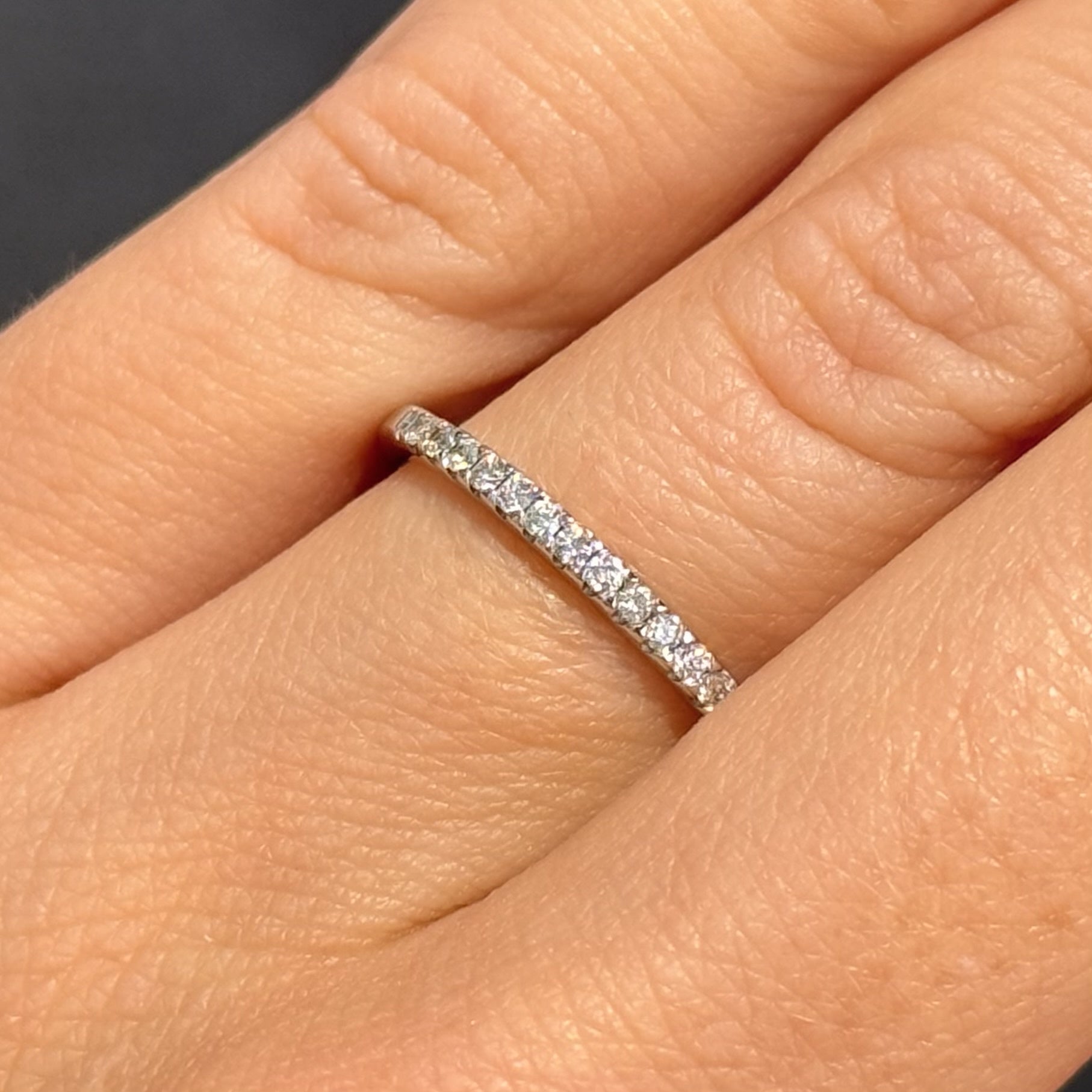 Pre-Owned 18ct White Gold 0.15ct Diamond Eternity Ring