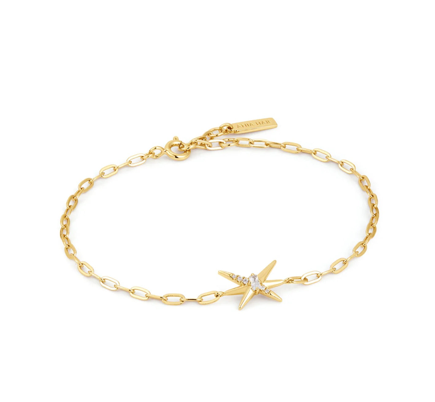 Spike CZ Chain Bracelet