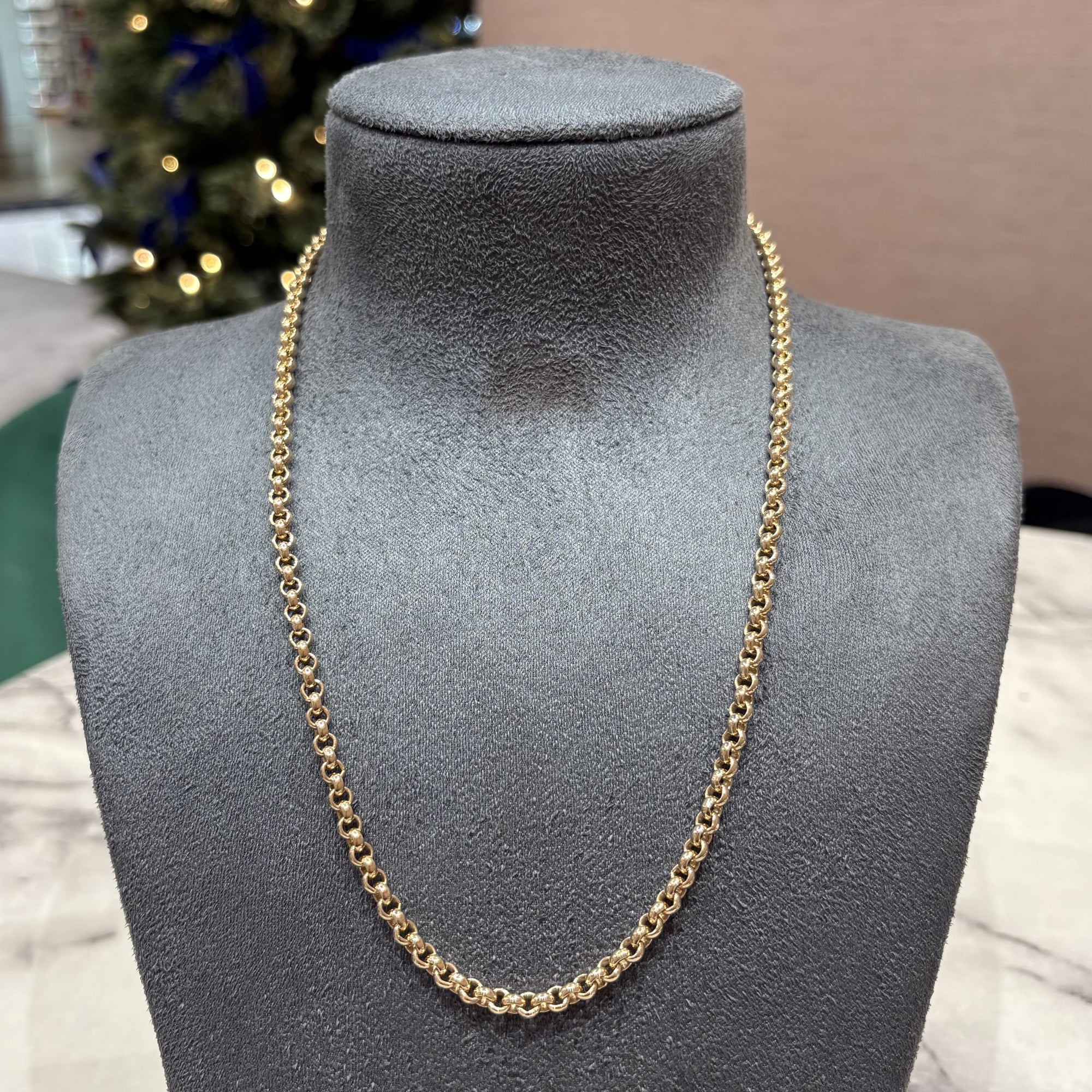 Pre-Owned 9ct Yellow Gold 20” Belcher Chain 33.2g