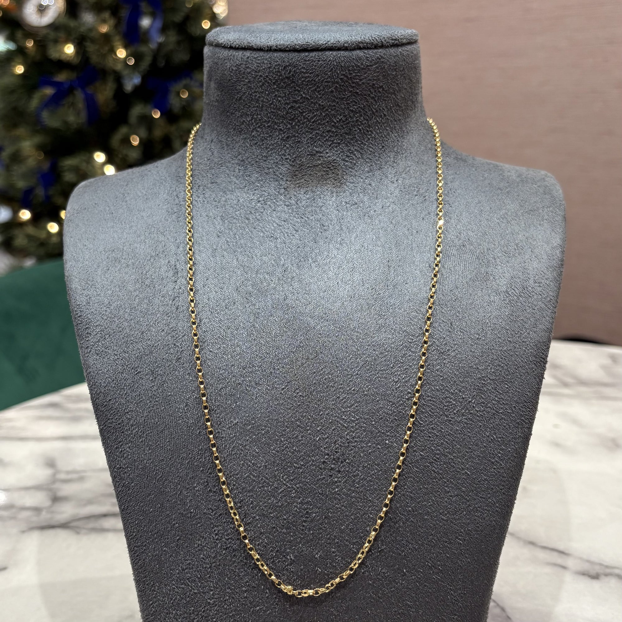 Pre-Owned 18ct Yellow Gold 24” Belcher Chain 8.3g