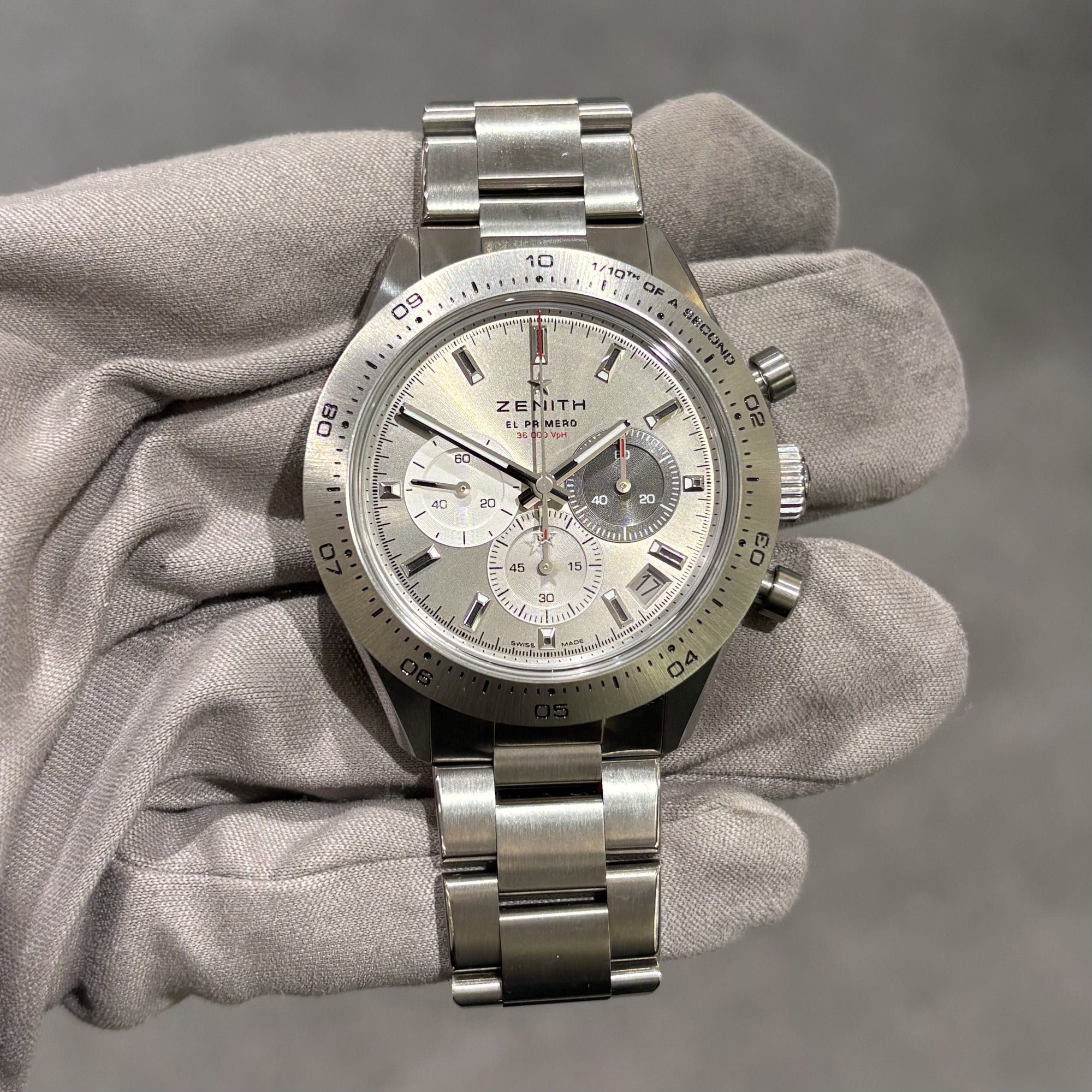 Pre-Owned Zenith Chronomaster Sport El Primero Titanium Gents Watch 95.3100.3600/39.M3100