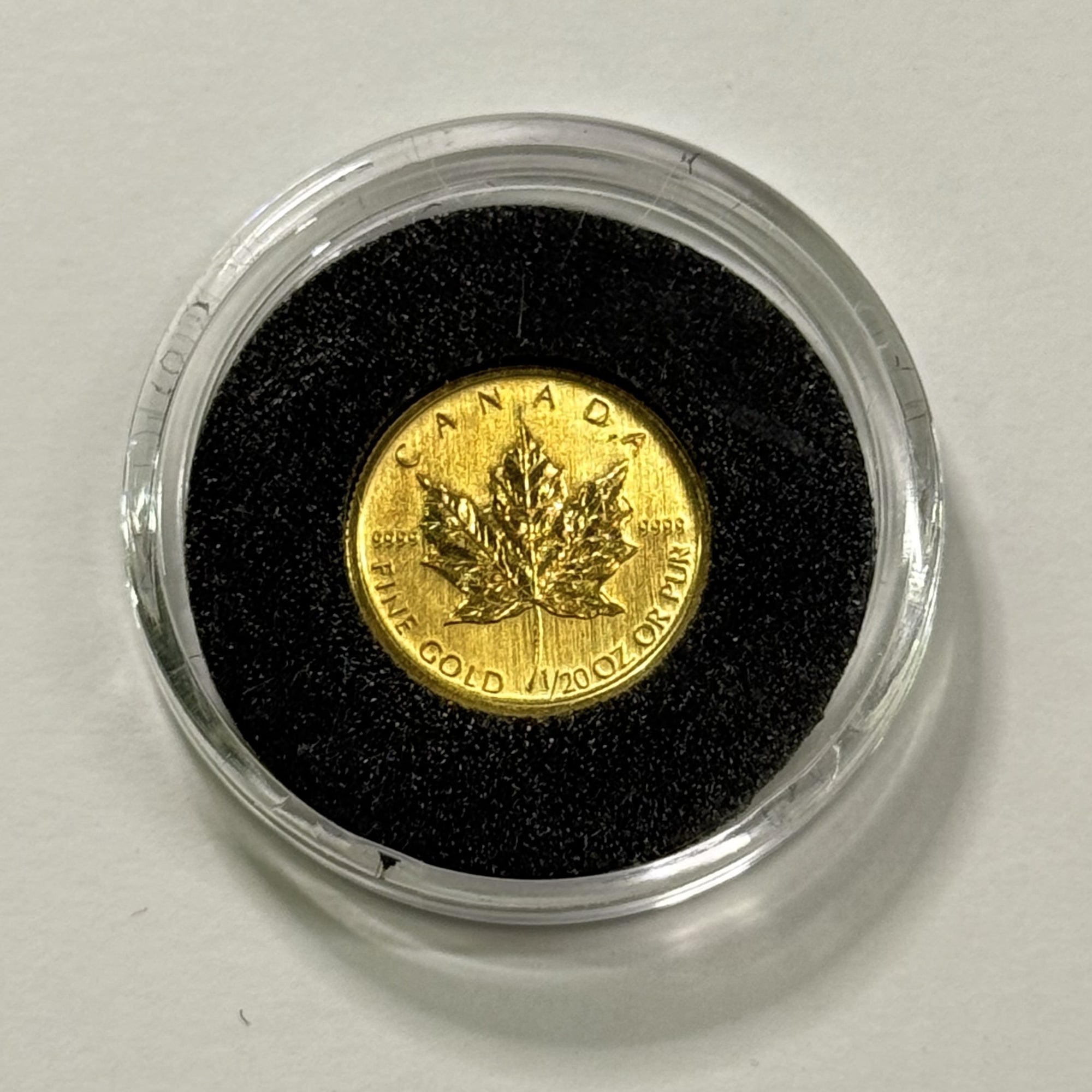 Pre-Owned 1/20oz Canadian Maple Leaf Gold Coin