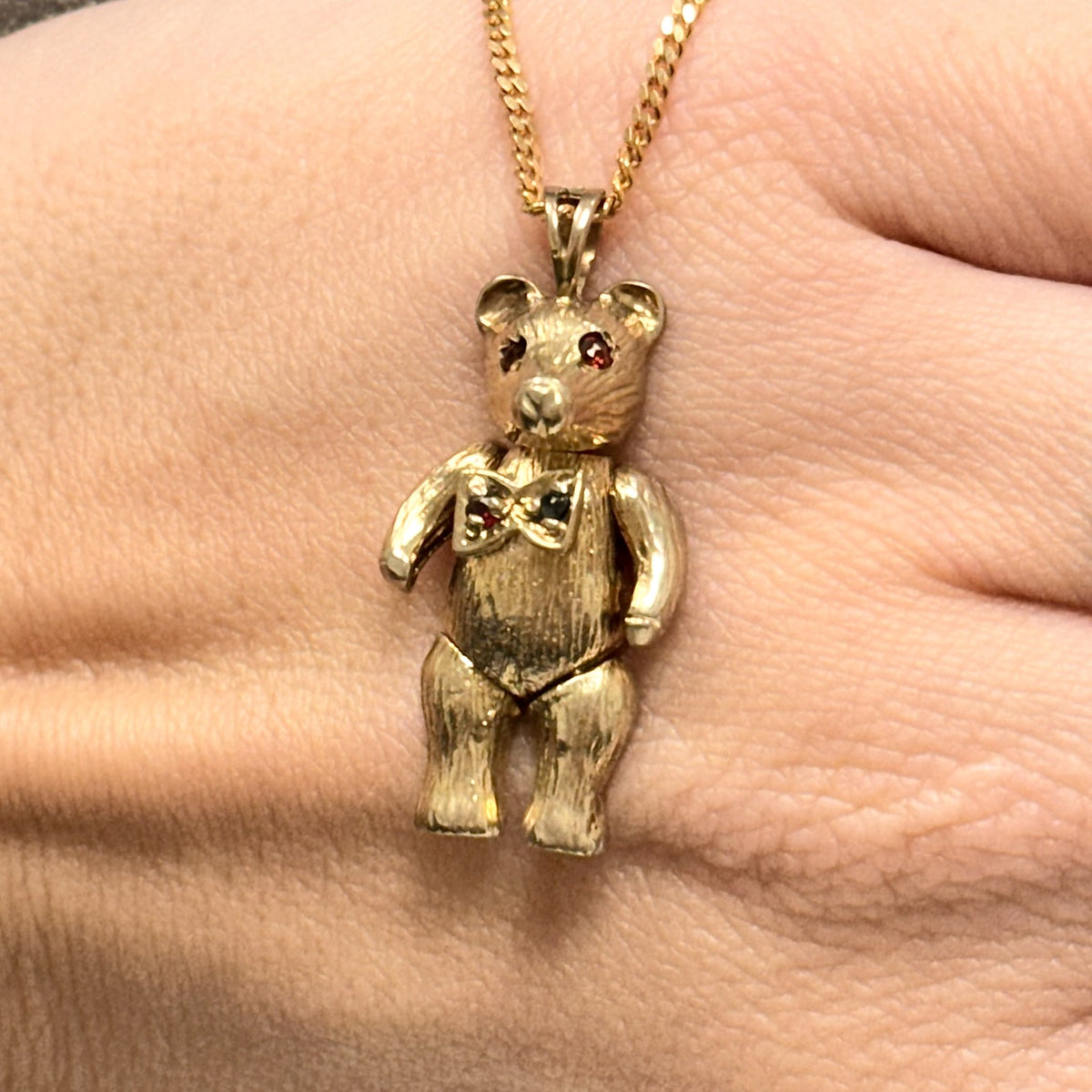 Pre-Owned 9ct Yellow Gold Teddy Bear Pendant