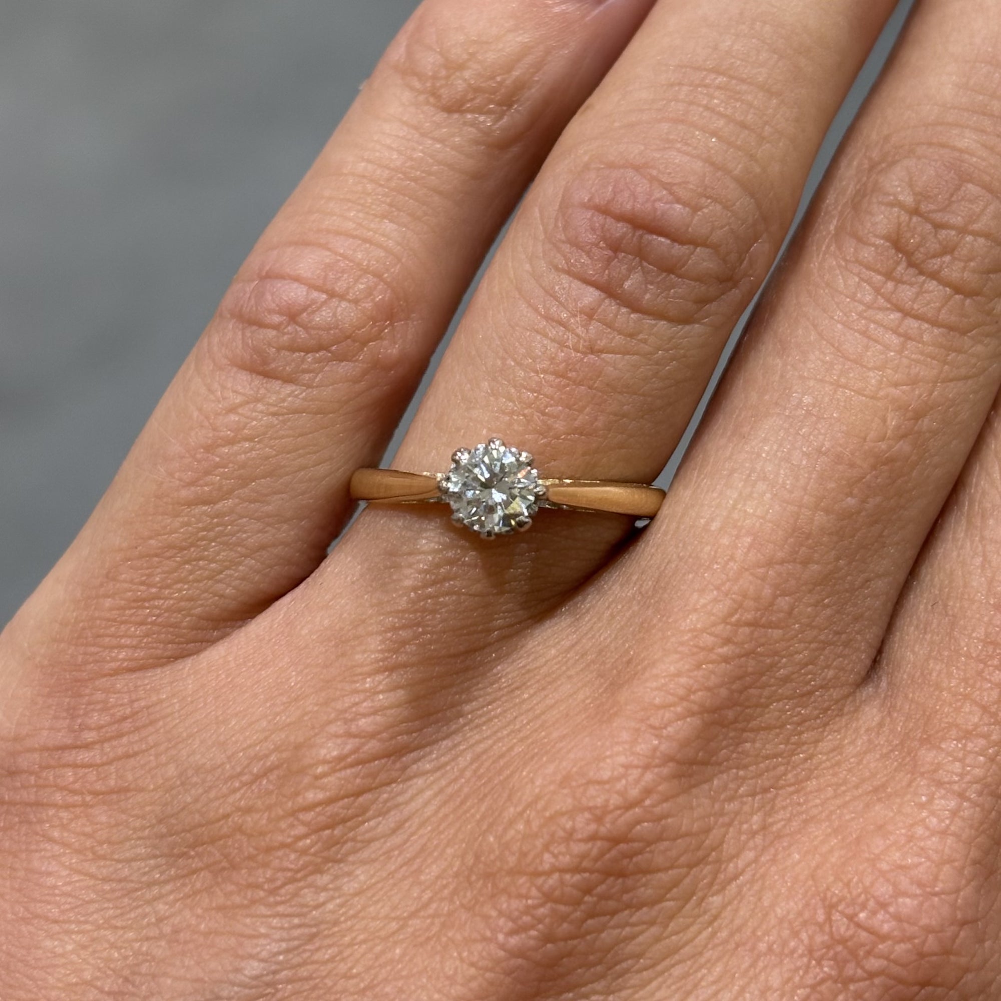 Pre-Owned 18ct Yellow Gold 0.40ct Diamond Solitaire Ring