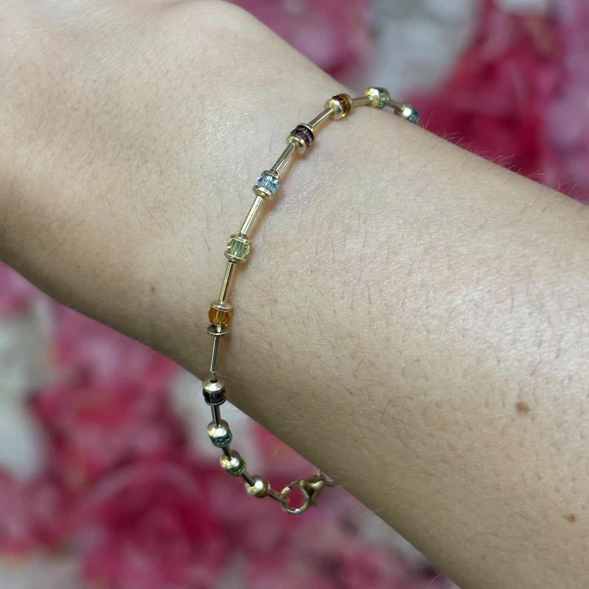 Pre-Owned 9ct Yellow Gold CZ Bracelet