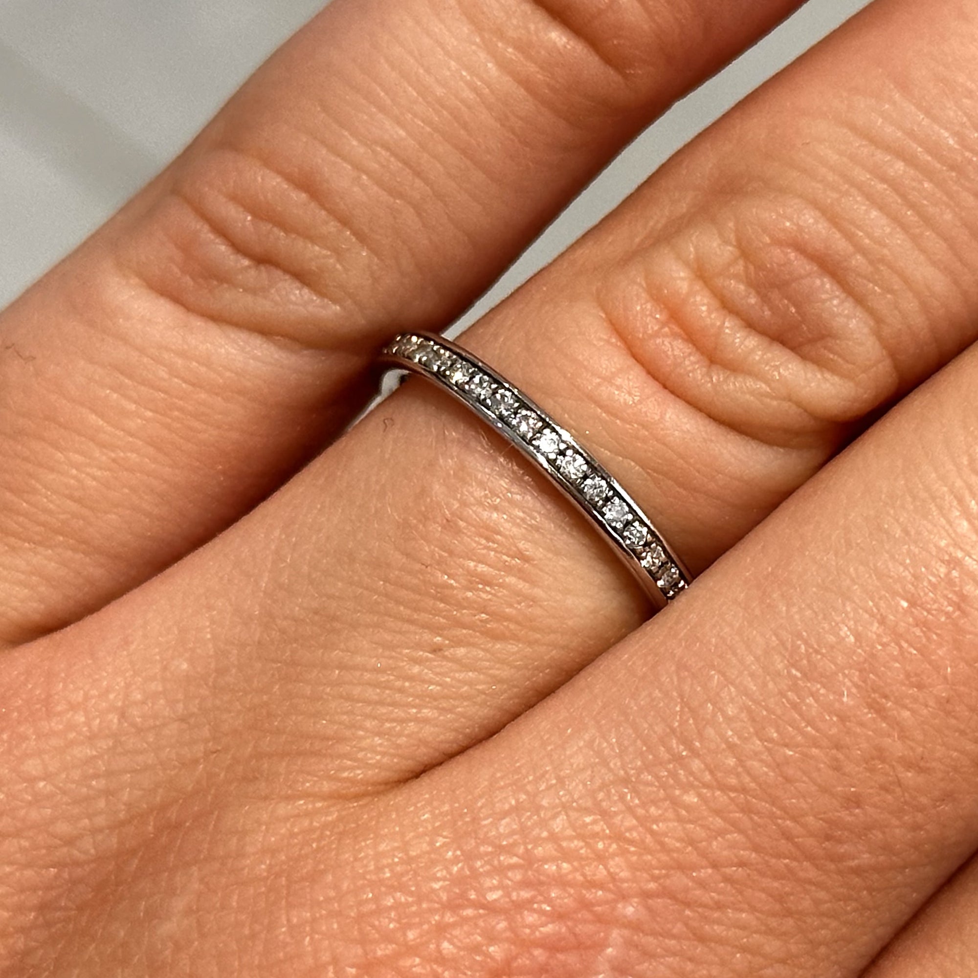 Pre-Owned 18ct White Gold Full Eternity Ring 0.22ct G Si