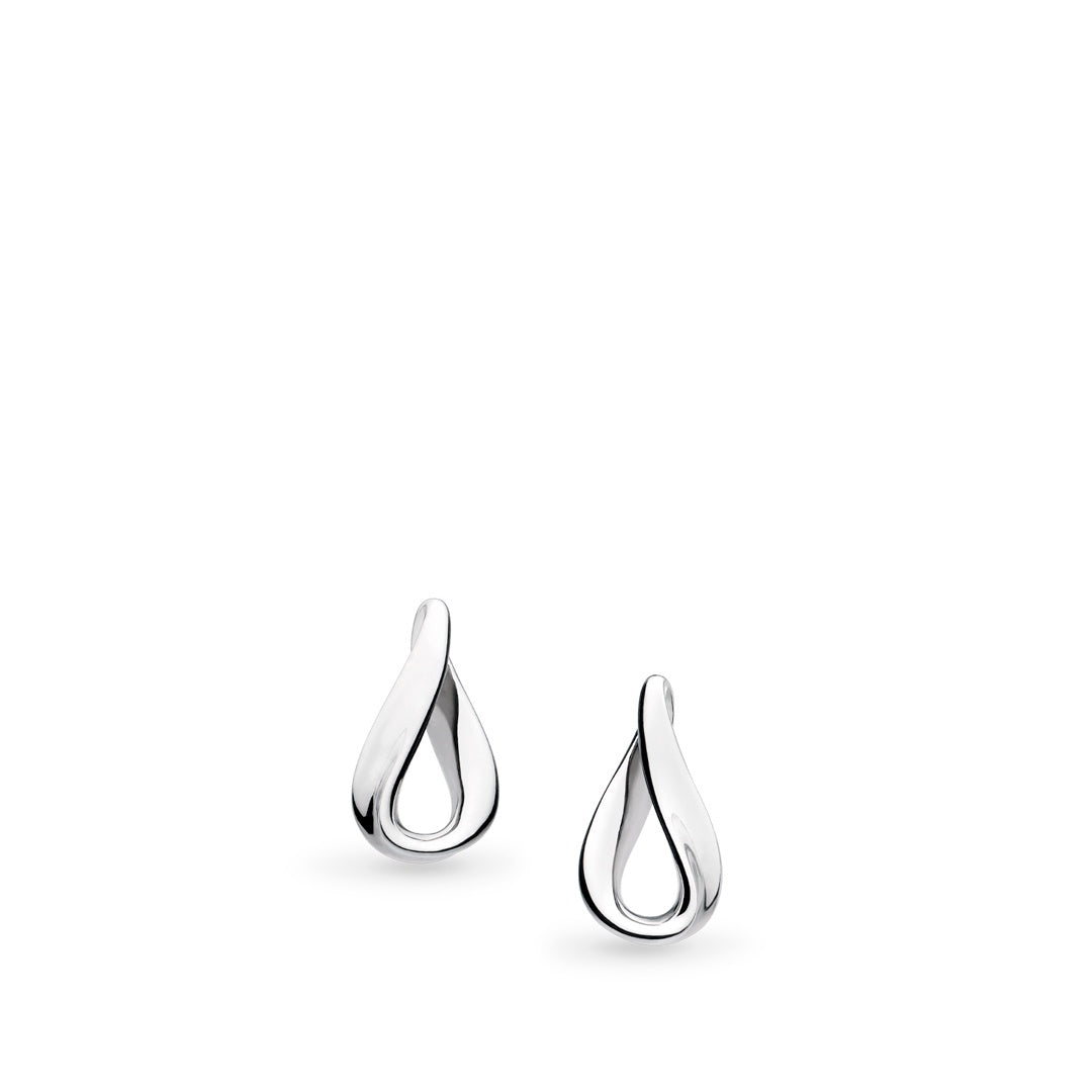Silver Serenity Dainty Stud Earrings