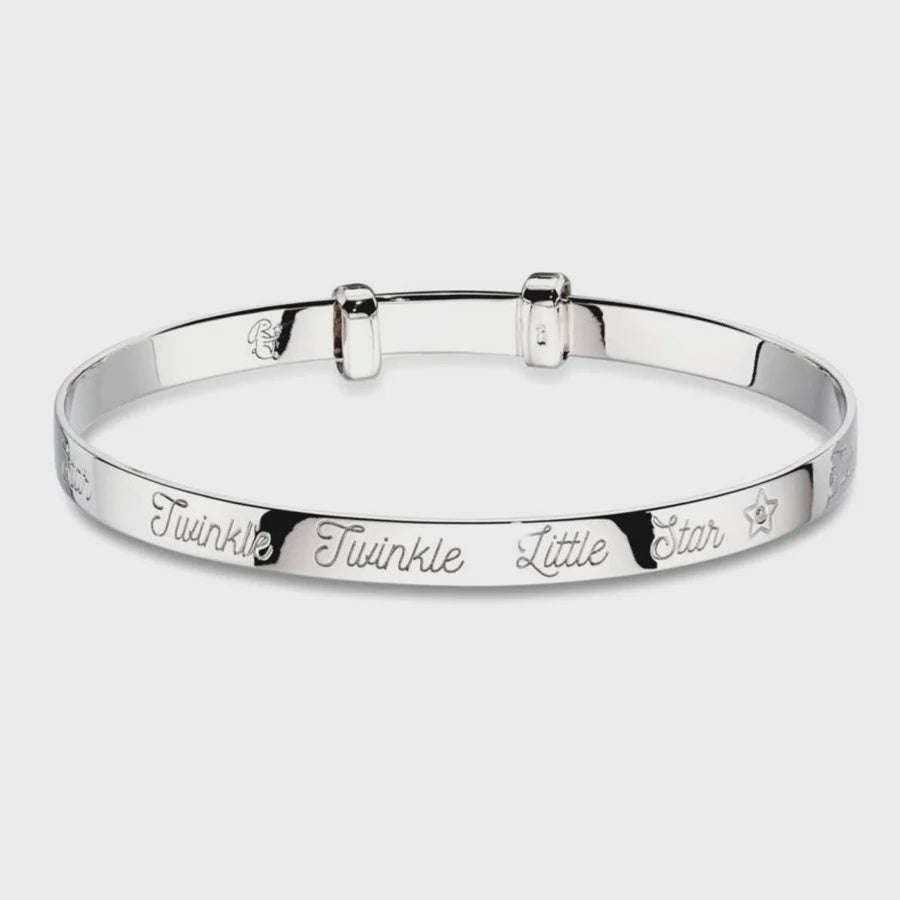 Diamond Silver Twinkle Bangle