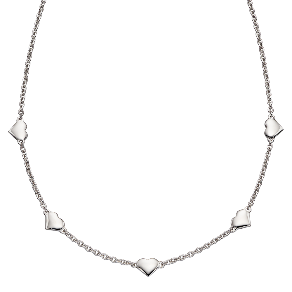 Allegra - Silver 'Lots of Love' Heart Necklace