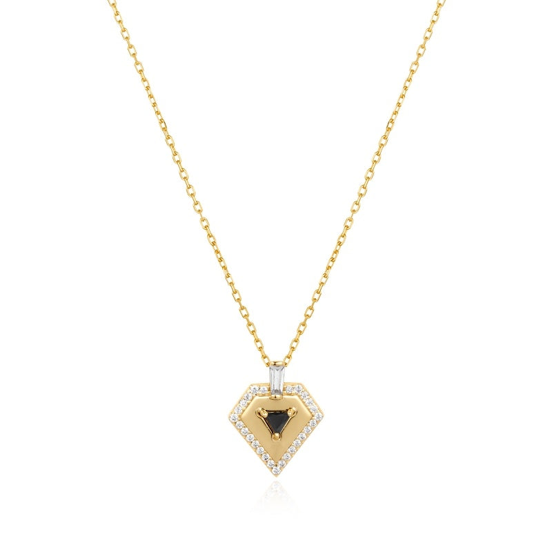 Silver Sunshine Chaser Geometric Necklace