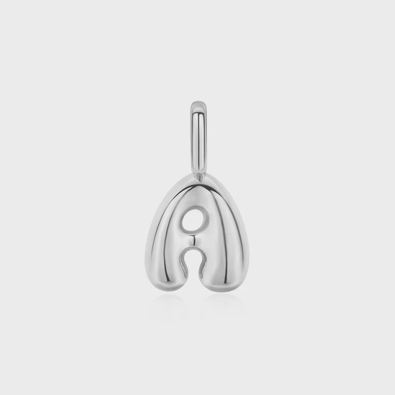 Silver Letter 'A' Charm