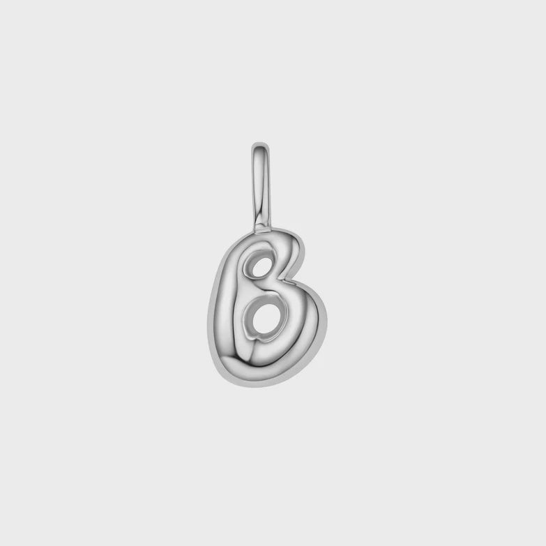 Silver Letter 'B' Charm