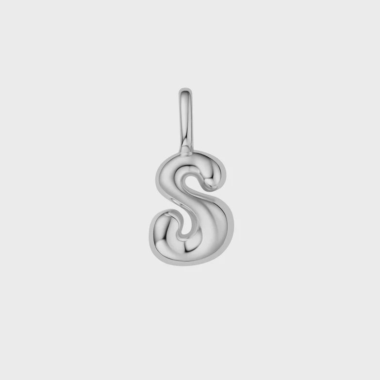 Silver Letter 'S' Charm