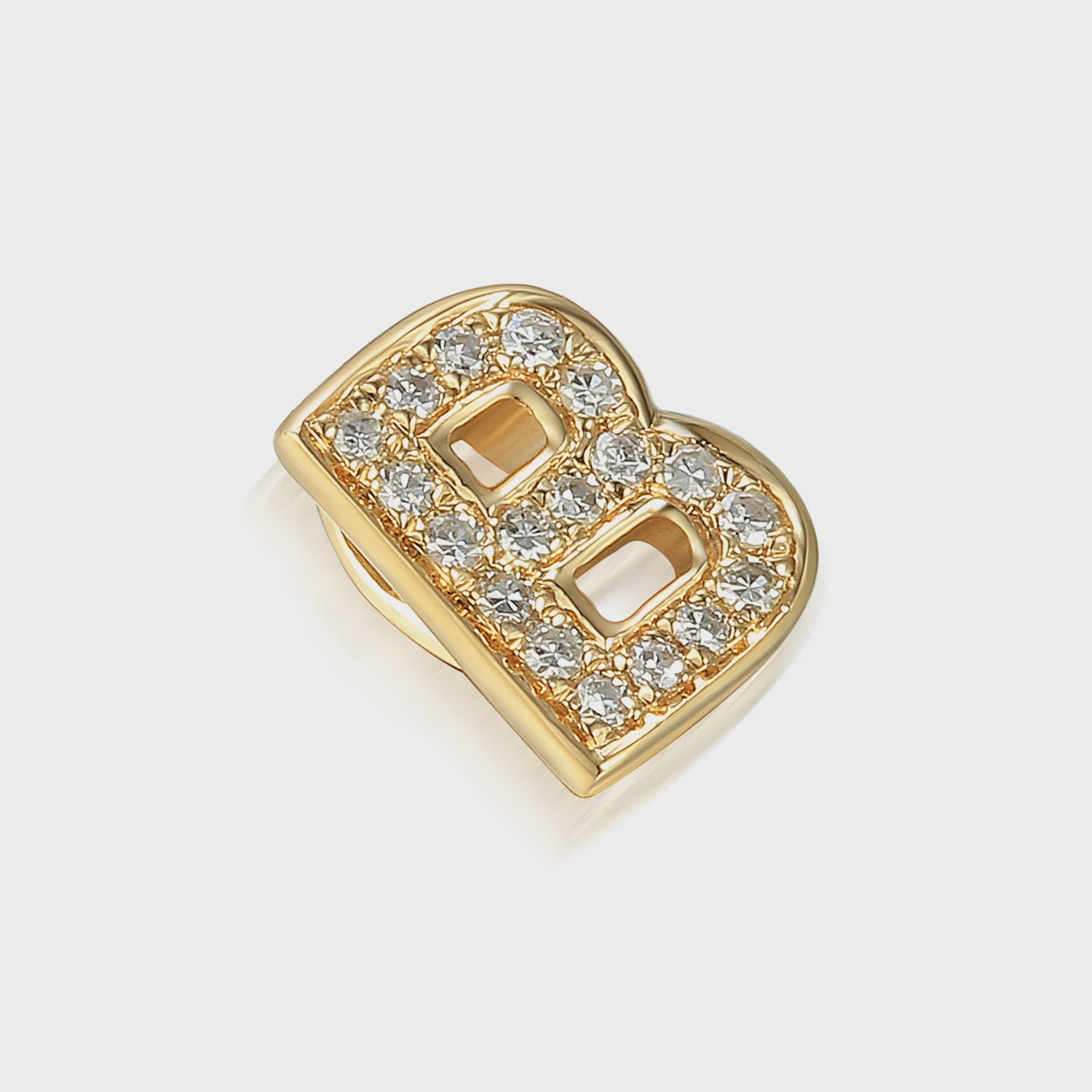 9ct Yellow Gold 0.04ct Diamond Initial 'B' Pendant