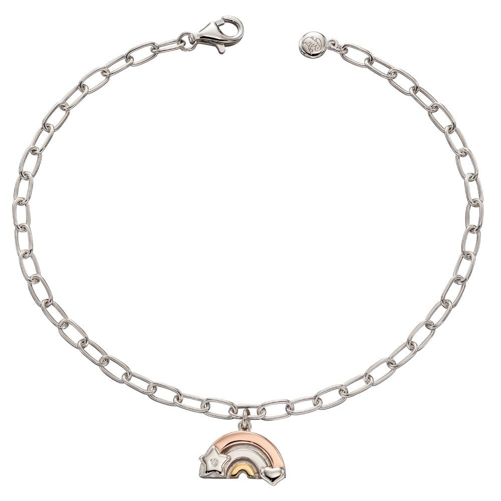 Aurora Silver Rainbow Diamond Bracelet