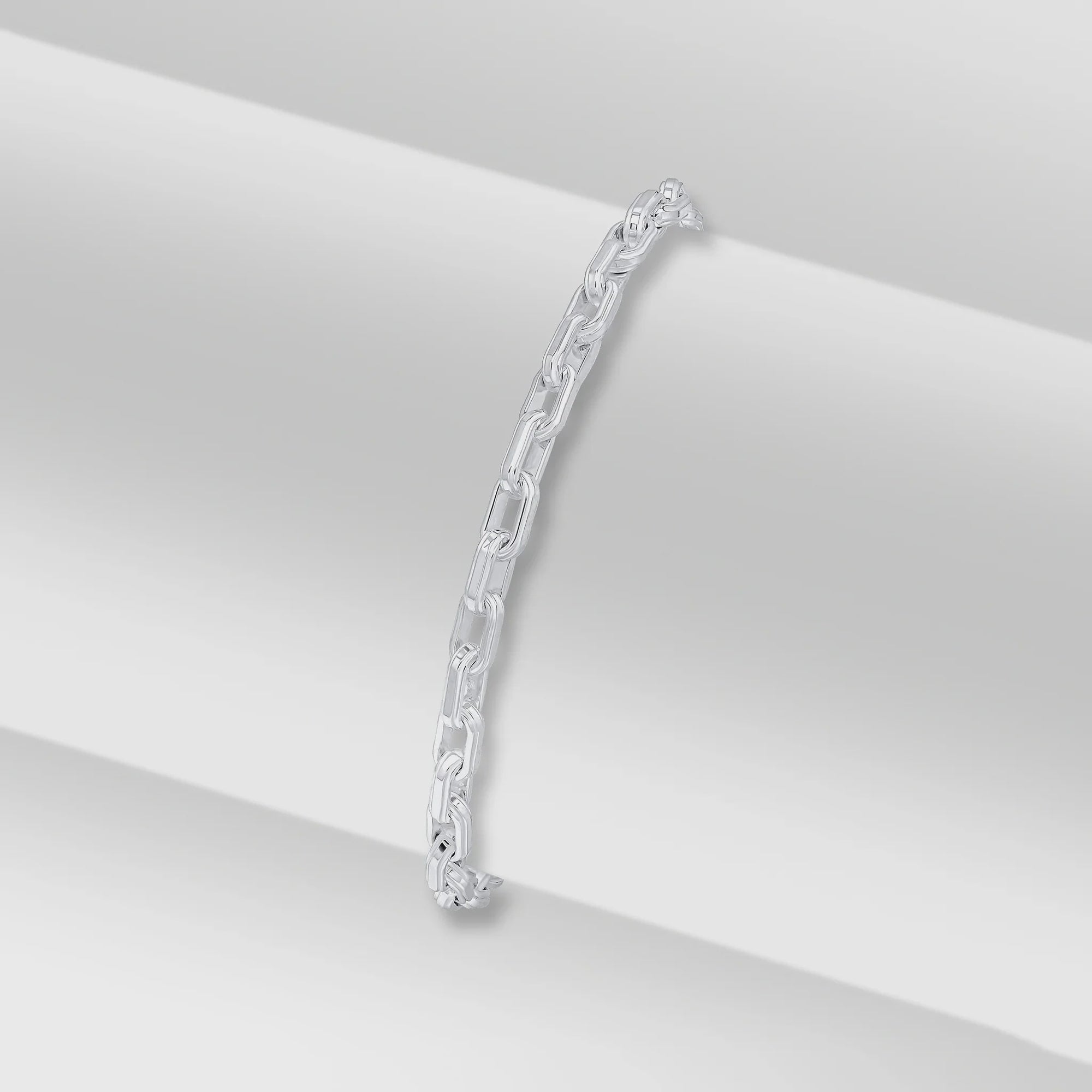 Silver 4.5mm Bevelled Paper Chain 7.5"