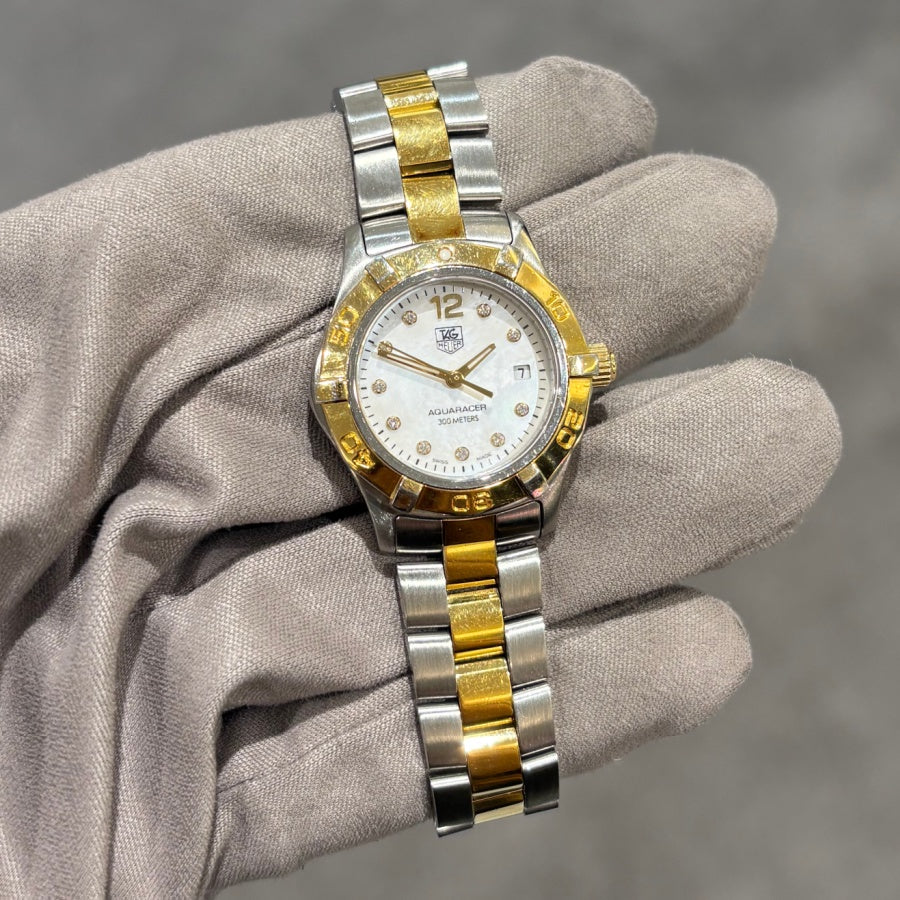 Pre-Owned Tag Heuer Ladies Steel &amp; Gold Plated Quartz Aquaracer