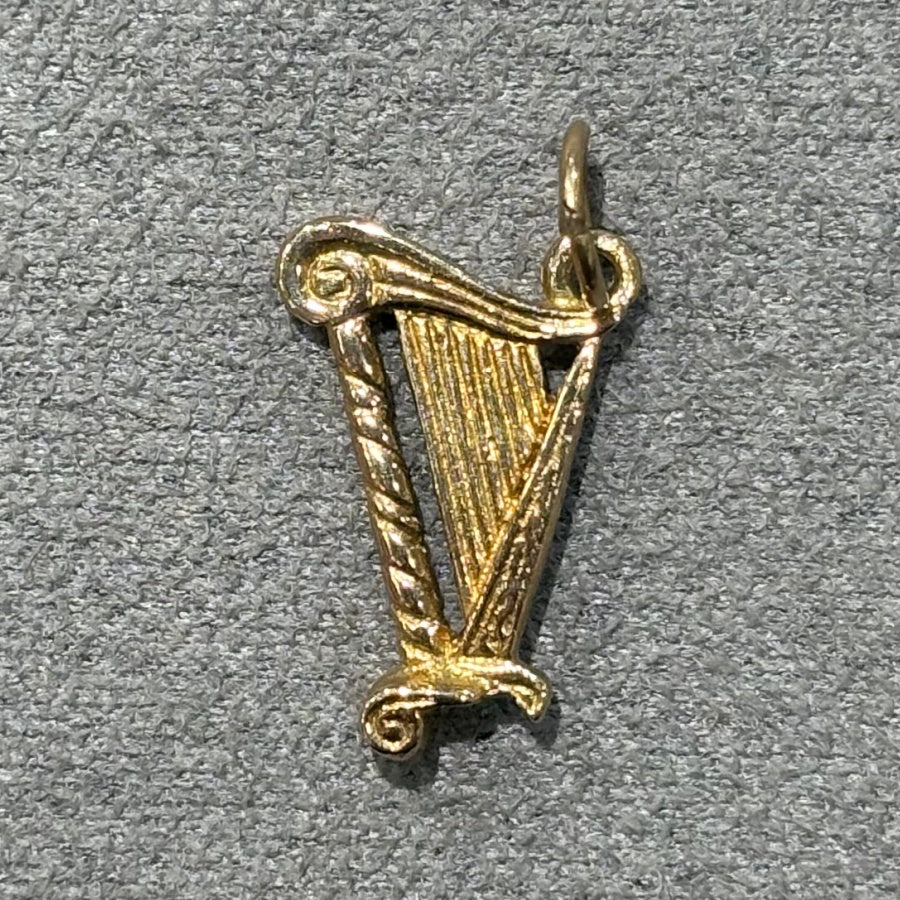 Pre-Owned 9ct Yellow Gold Harp Charm