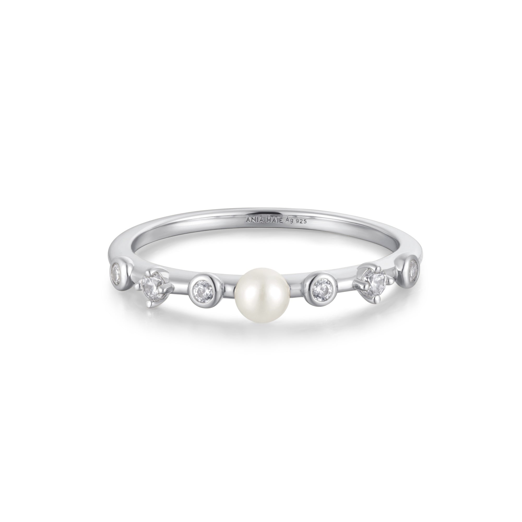 Silver Chic Creator Pearl CZ Ring