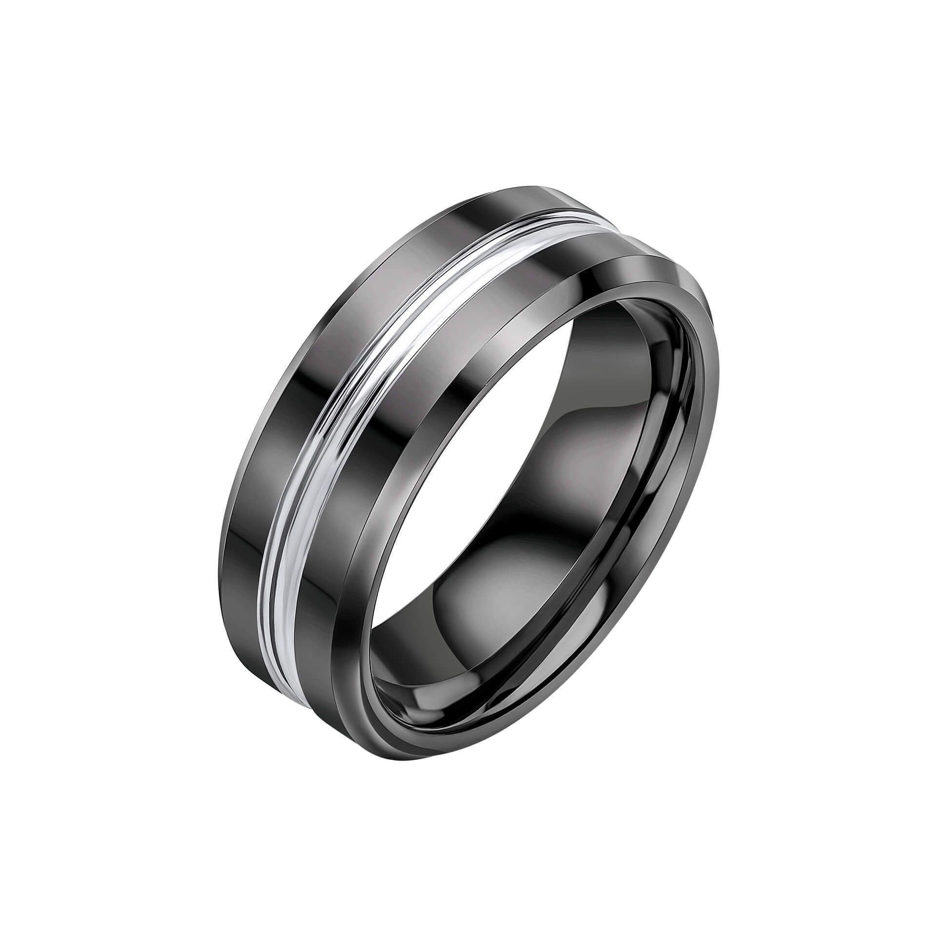 Tungsten Ring Black Ionic-Plated