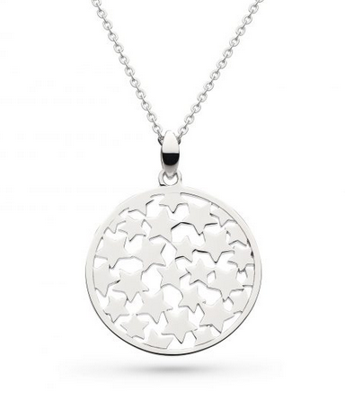 Silver Stargazer Nova Disc Necklace