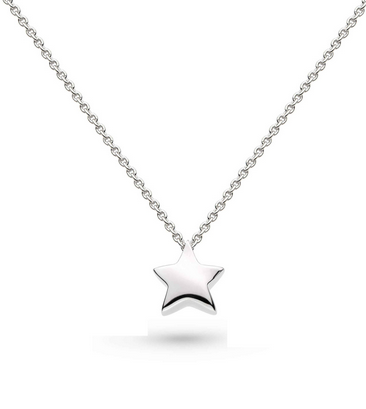 Silver Miniature Super Star Necklace 18"