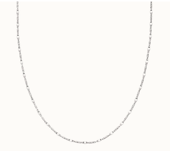 Silver Gold Plated Tidal Twist Chain Necklace