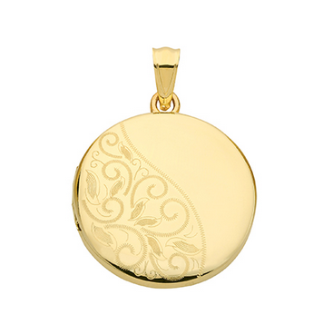 9ct Yellow Gold Round Locket