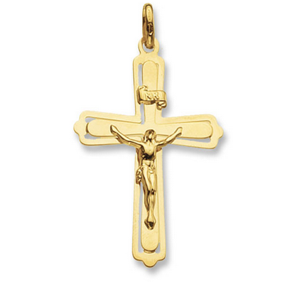 9ct Yellow Gold Crucifix Pndt