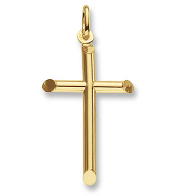 9ct Yellow Gold Cross 21x35mm