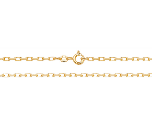 9ct Yellow Gold DC Belcher Chain