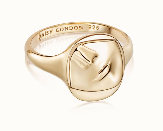 Silver Gold Plated Alexa Ring