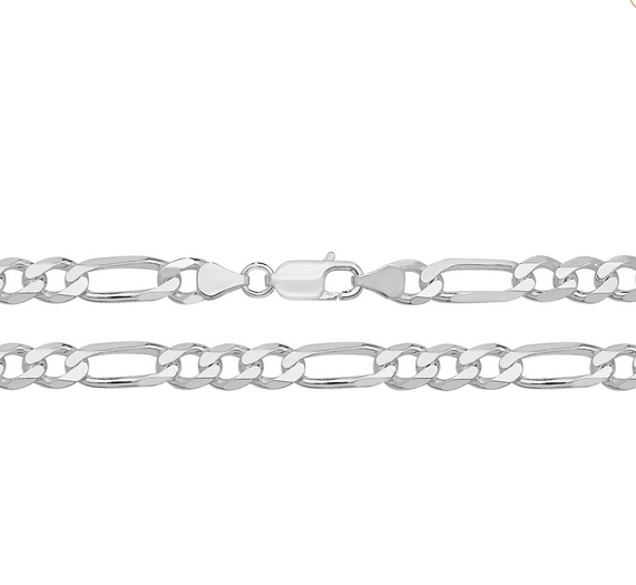 Silver Figaro Chain G1011