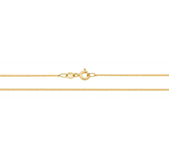 9ct Yellow Gold Curb Chain CH160
