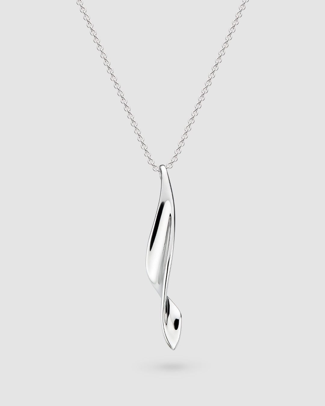 Silver Serenity Curve Necklace