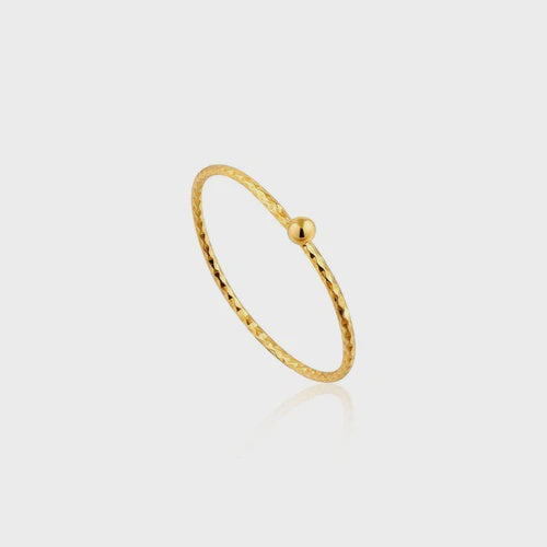 Texture Mix Small Ball Ring