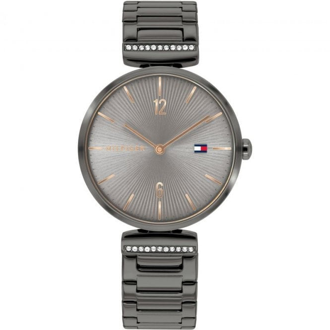 Tommy Hilfiger Aria Womens Grey Steel Watch