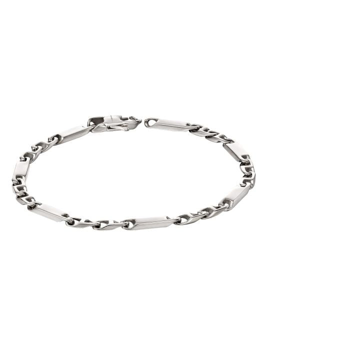 Stainless Steel Men's Bar Chain Bracelet