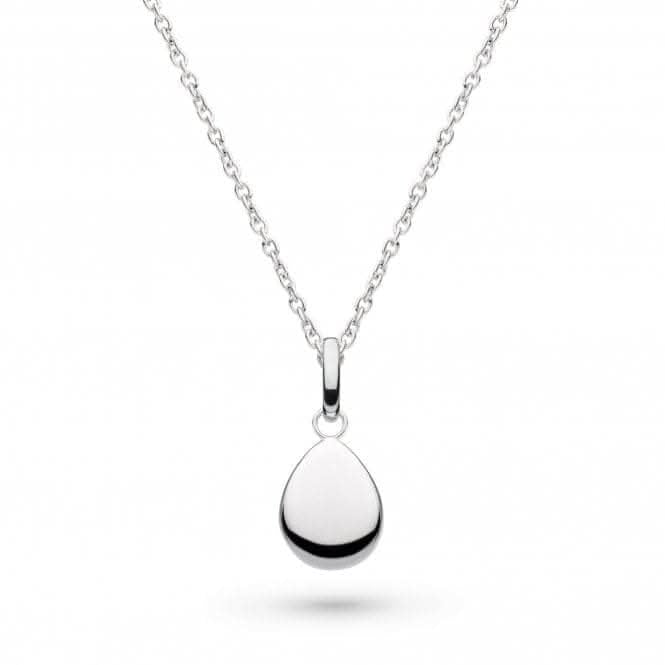 Silver Pebbles Droplet Necklace